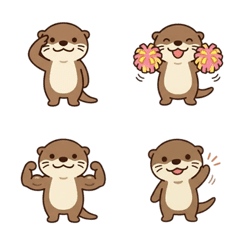 ゆるかわ◎カワウソのリアクション絵文字