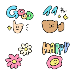 ◯かわいいリアクション絵文字◯