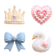 Dreamy Cream Deco Emoji 01