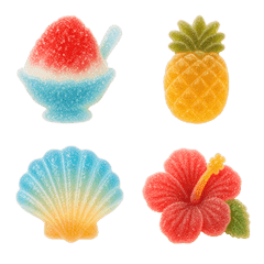 Sugar-Coated Summer Gummy Emoji