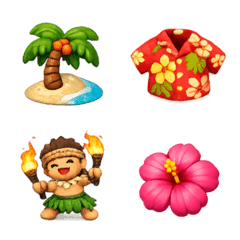 [Summer & Hawaii] cute Emoji 2