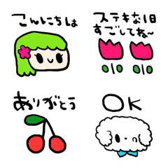 nenerin色んな絵文字セット可愛い700