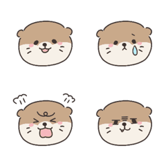 水獺＊豐富表情貼圖