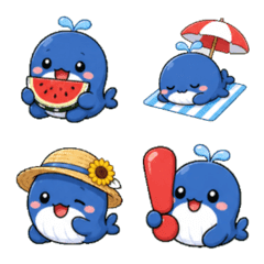 Summer Whale Emoji