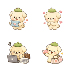 かわいい犬の絵文字ステッカー1