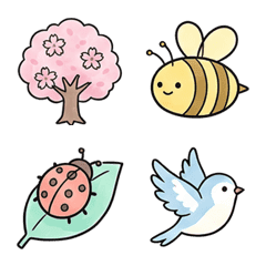 Cute Spring Flowers & Nature Emoji