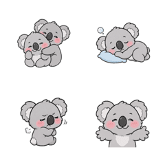 黏人撒嬌無尾熊表情貼