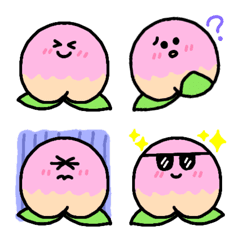 感情豊かなもも絵文字