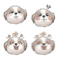 西施犬Mango的Emoji