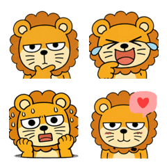 Unamused Lion Emojis