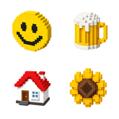 ガラケー風ブロック絵文字