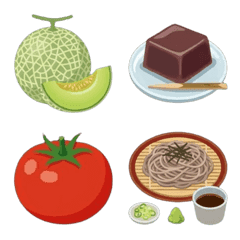 Taste of Summer" Japanese Food Emojis