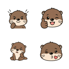 仕事で毎日使えるゆるカワウソ絵文字40