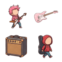 Rock maksimal! Emoji gitar listrik