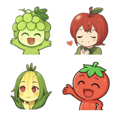 Fresh Picked Fruit & Veggie Emoji