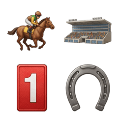 Horse racing  Emoji