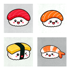 かわいいお寿司絵文字♪にこにこ寿司セット