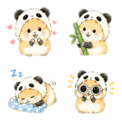 Hamster aspiring to be a panda