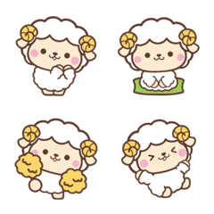 まんまるヒツジさんの絵文字１