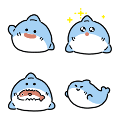 Soft shark emoji