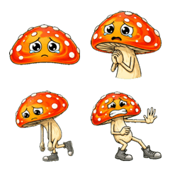Mystery Mushroom-kun Negative Emoji