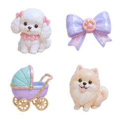 Pastel Puppy & Dog Items Emoji