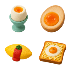 黏土表情符號＊世界各地的雞蛋料理