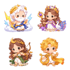 Greek gods and goddesses emoji