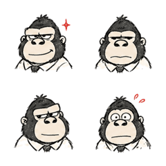 Sketch Round-Nosed Gorilla Face 19