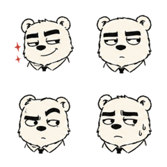 Sketch Eyebrow Bear Face 07