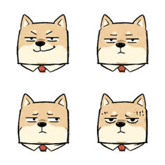Sketch Square-Faced Shiba Face 27