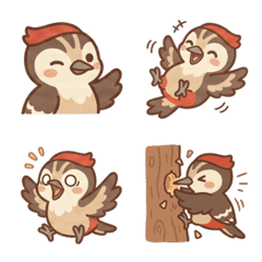 Round & Cute Woodpecker