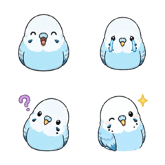 Emoji Parkit Biru Sehari-hari