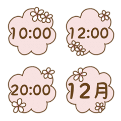 Cute Plumeria Emoji (Time/Daytime)