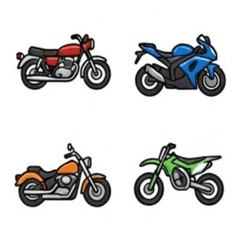 Yurukawa Motorcycle Collection Emoji