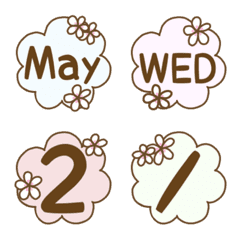 Colorful Plumeria Emoji (Calendar)