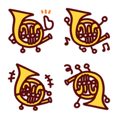 Horn Reaction Emoji [Instruments, Music]