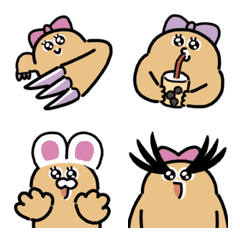 Smiling girl anime emoji