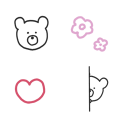 Hand-drawn bear (cute style)