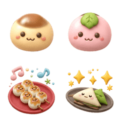 毎日使える♪ほっこり和菓子絵文字