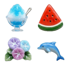 3D Summer Resin Deco Charms