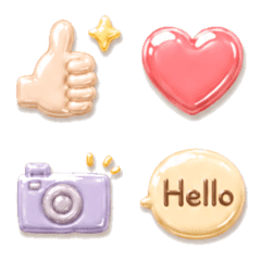 Puffy simple emoji