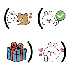 2Cute Rabbit & Bear: Daily Love