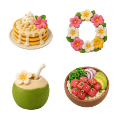 黏土表情符號＊夏威夷的回憶