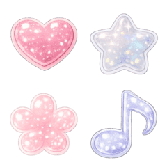 Glittery Puffy Emoji