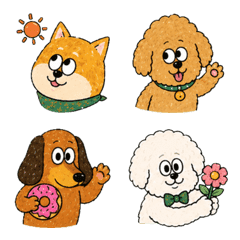 Dog Friends Greeting Emoji
