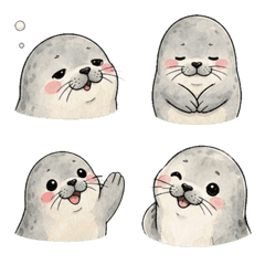 Azarashi-kun Greeting Emoji