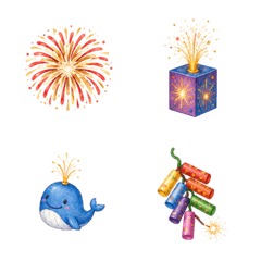 きらきら花火絵文字
