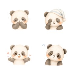 Fluffy Panda Emojis