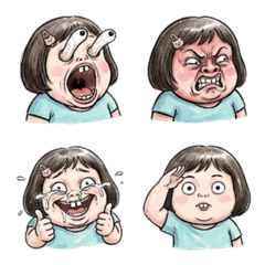 Silly girl's silly daily expression